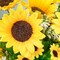 Set of 3 Artificial Sunflower Metal Pot Centerpieces – Farmhouse Floral Arrangements with Rectangle Wooden Planter (11”), Rustic Wedding, Spring Summer Home, Kitchen Table & Shelf Décor